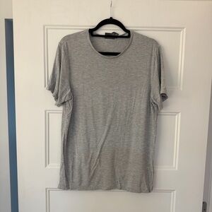 H&M Light Gray Crew Neck Tee
